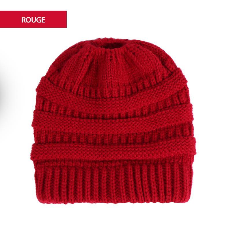 Bonnet en queue de Cheval en Tricot Doux - ciaovie