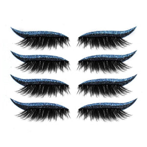 Eyeliner réutilisable et autocollants pour cils (4 paires)