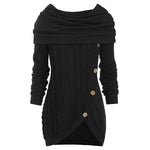Robe-pull à Capuche Longue Élégante - ciaovie