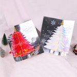 Carte Pop-up 3D De Sapin de Noël