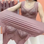 Sous-vêtement thermique à soutien-gorge intégré 2 en 1