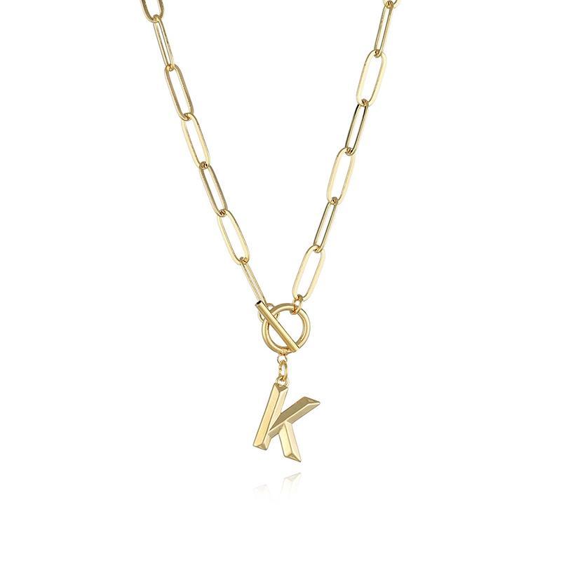 Collier Pendentif Lettre