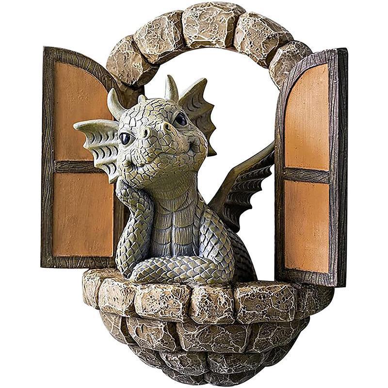 Ornement de Statue de Dragon Mignon