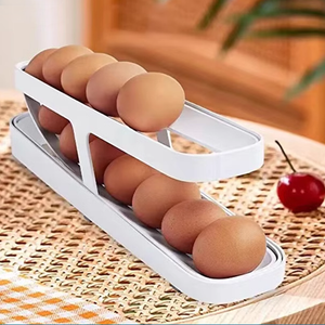 🥚Boîte de rangement automatique pour porte-œufs à défilement