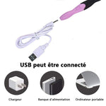 Ensemble d'outils à tricoter au crochet LED