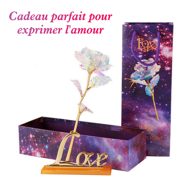Ciaovie Parfait Cadeau-Rose Coloré En Galaxie Avec Amour - ciaovie