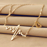 Collier d'Électrocardiogramme d'Amour
