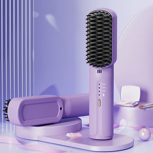 Mini peigne lisseur portatif sans fil