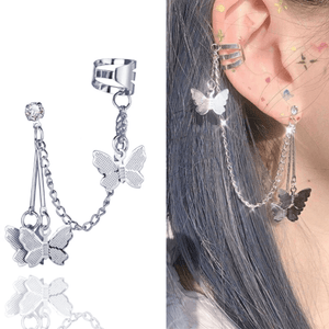 Boucles D'oreilles De Papillon Pour Femme En Acier Inoxydable
