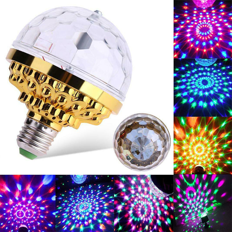 Boule tournante 12cm eclairage couleur multicolore jeu de lumiere disco  colorball VLBALL01