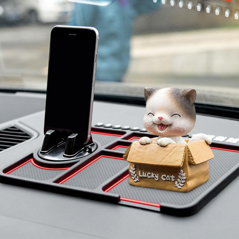 Gatuida Tableau De Bord Adhésif Tapis Collant pour Téléphone De Voiture  Tapis De Téléphone en Silicone pour Voiture Dashcams pour Voitures  Téléphone