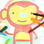 Ensemble de Crayons en Cire Organique pour Enfants (Livré avec un livre de dessin)
