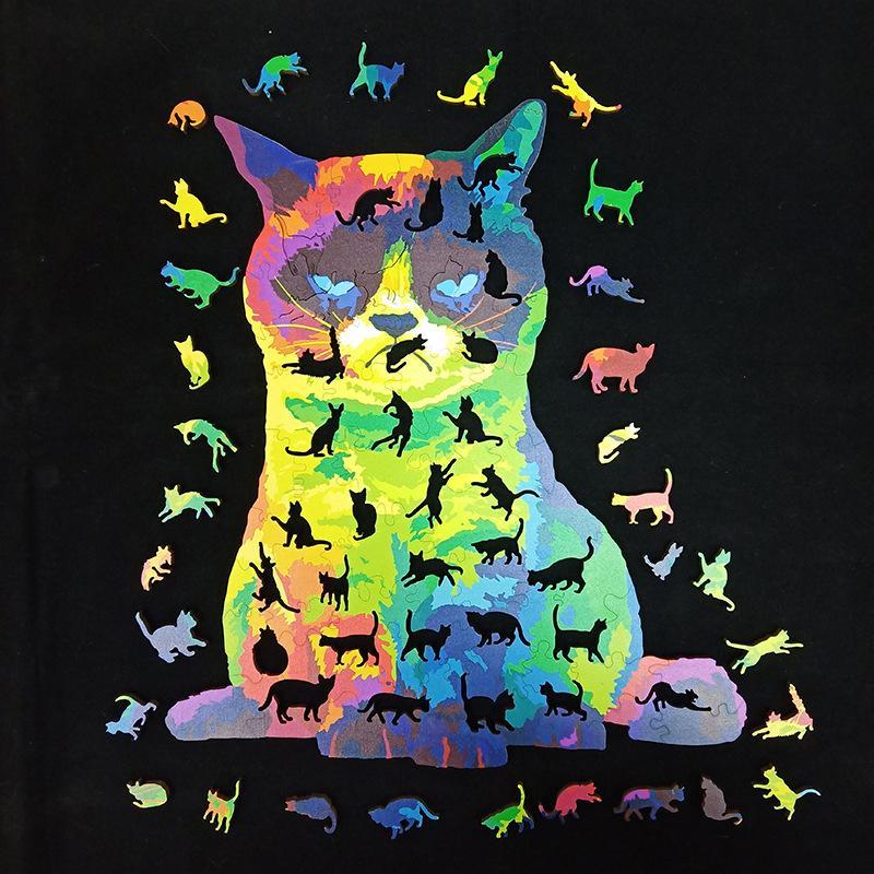 Puzzles de Chat en Arc-en-Ciel