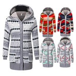 Ciaovie™ Hiver Cardigan Sweat Tricoté à Bouton à Capuche - ciaovie