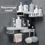 Ciaovie™ Étagère de Douche Rangement Salle de Bain Montage Réglable Sans Perçer - ciaovie