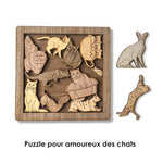 Jeu de Puzzle Chat et Souris