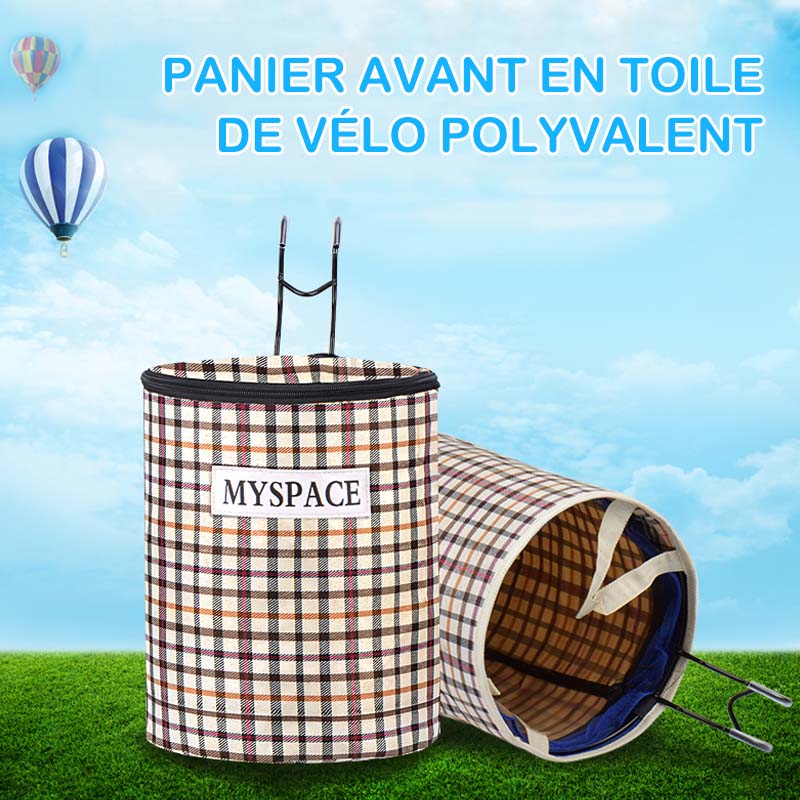 Panier Avant de Vélo en Toile Pliable