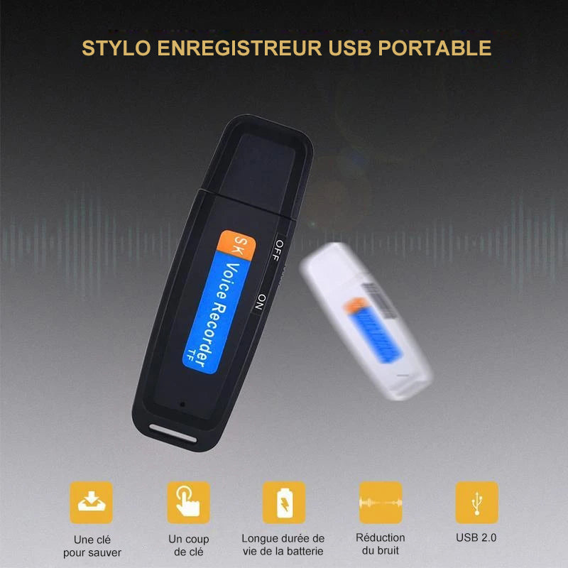 Mini Stylo Enregistreur USB Portable - ciaovie