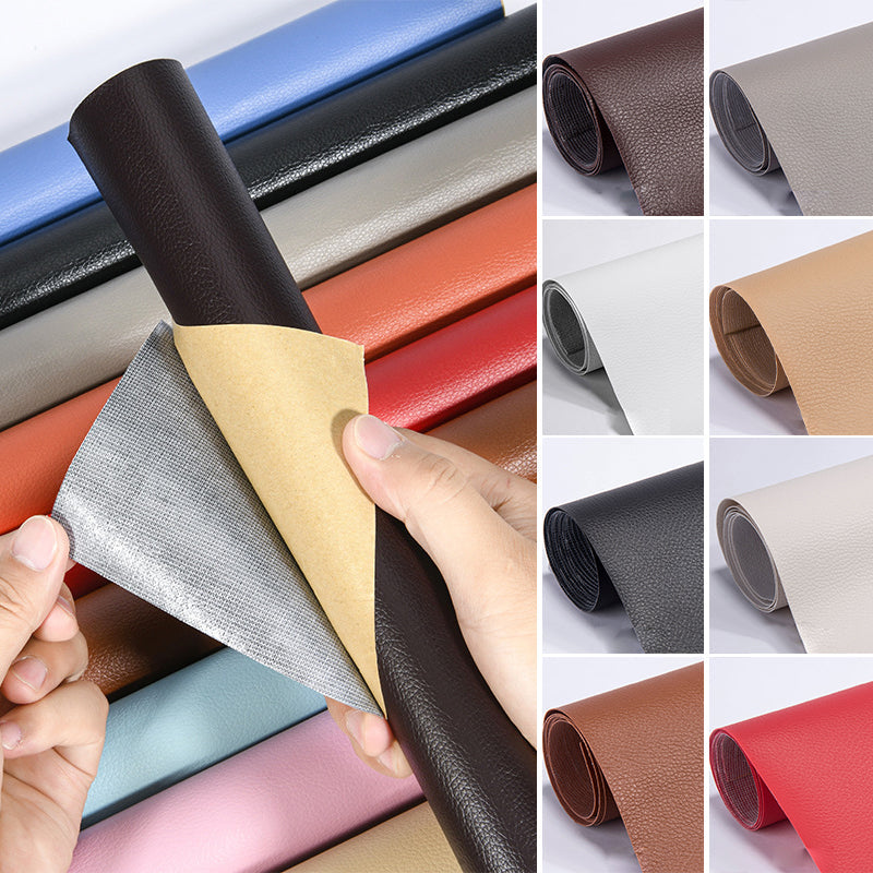 Réparateur de Cuir Auto-adhésif pour Canapé Découpable (50x137cm)