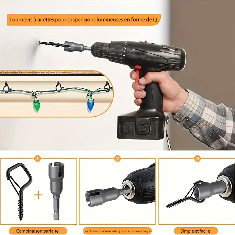 Crochets mousquetons carrés