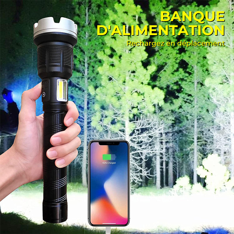 Lampe de poche à zoom à DEL