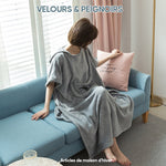 Peignoir pull en molleton de coton doux Girly