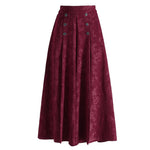 Pantalon Large Taille Haute à Imprimé Vintage pour Femme