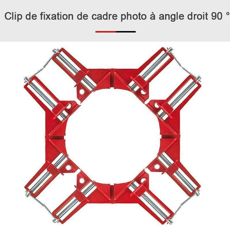 Clip de Fixation de Cadre Photo à Angle Droit 90°