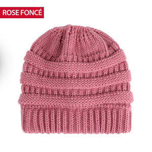 Bonnet en queue de Cheval en Tricot Doux - ciaovie