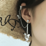 Boucles D'oreilles De Papillon Pour Femme En Acier Inoxydable