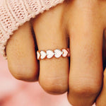 BAGUE EN FORME DE COEUR D'AMOUR
