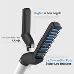 Peigne lisseur cheveux et barbe pour homme - ciaovie