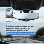 🤳🏽Support de téléphone pour rétroviseur de voiture rotatif à 360°