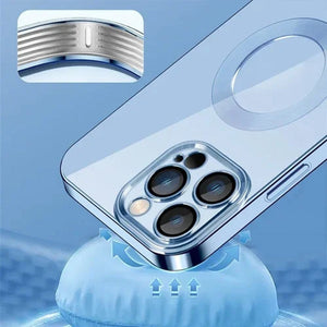 Coque de téléphone transparente à protection complète