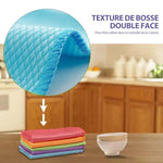 Chiffon de Nettoyage en Microfibre de Texture en Écailles de Poisson, 5 PCs