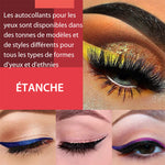 Eyeliner réutilisable et autocollants pour cils (4 paires)