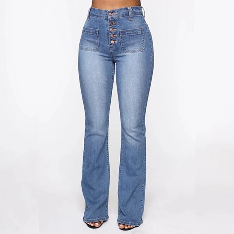 Ciaovie ™ Jean Délavé à Taille Haute pour Femmes - ciaovie