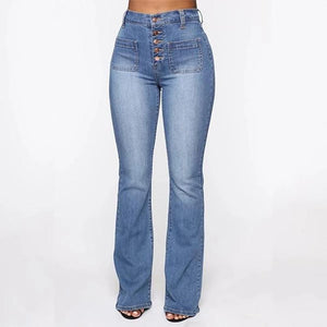 Ciaovie ™ Jean Délavé à Taille Haute pour Femmes - ciaovie