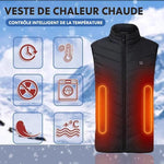 Hommes Chauffé Gilet Isolé Veste - ciaovie