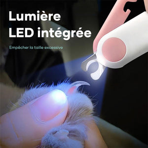 Coupe-ongles à LED pour Animaux de Compagnie