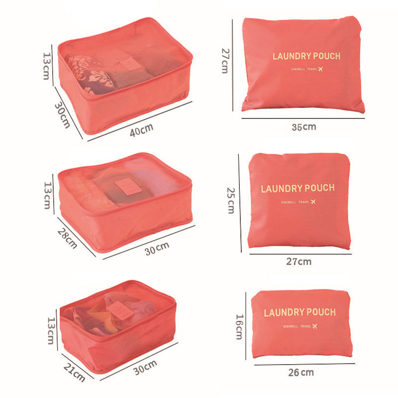 6 PCS Sacs D’Emballage De Bagages En Cube Rangement Voyage - ciaovie