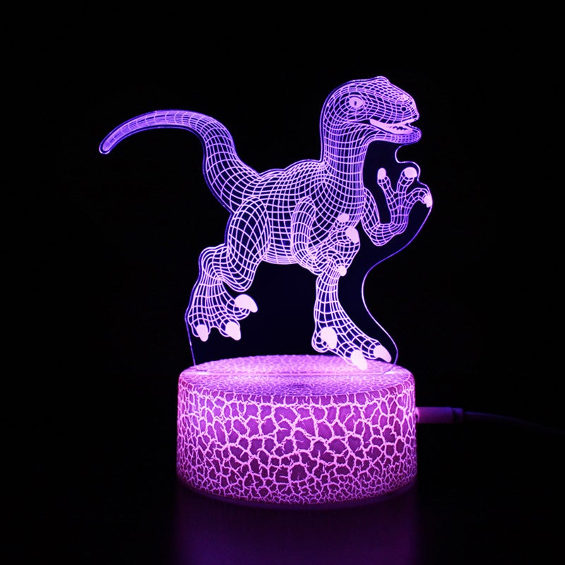 Veilleuse LED couleur dinosaure à télécommande multi-styles
