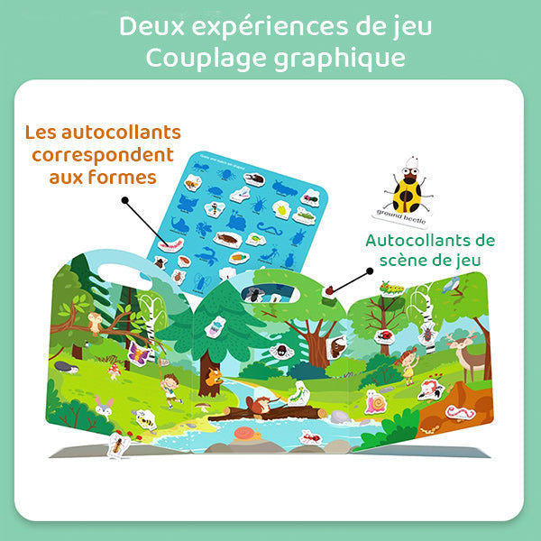 Livre de gelée éducatif portable