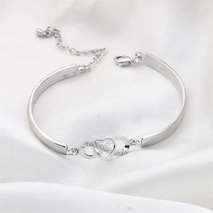 Rappelez-vous Toujours que Je t'aime Maman Bracelet Coeur d'amour pour Toujours