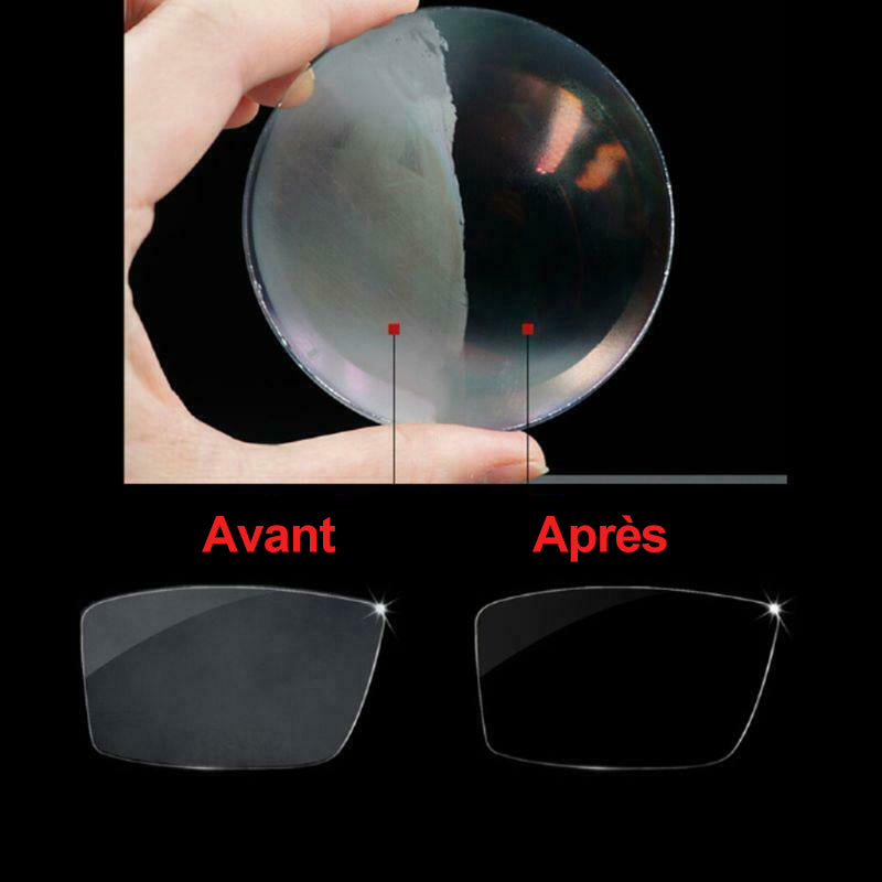 Chiffon de Nettoyage Anti-buée en Nano-microfibre pour Lunettes