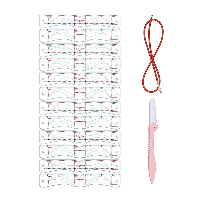 Kit de pochoirs à sourcils en silicone