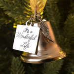 Ornements de Noël Ailes D'ange Cloche-cadeau De Noël Commémoratif