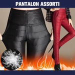Pantalon femme taille haute en duvet - ciaovie