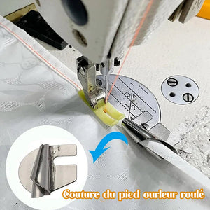 🔥Vente de Noël - Pied ourleur roulé à coudre