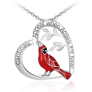 Collier Pendentif Coeur Cardinal